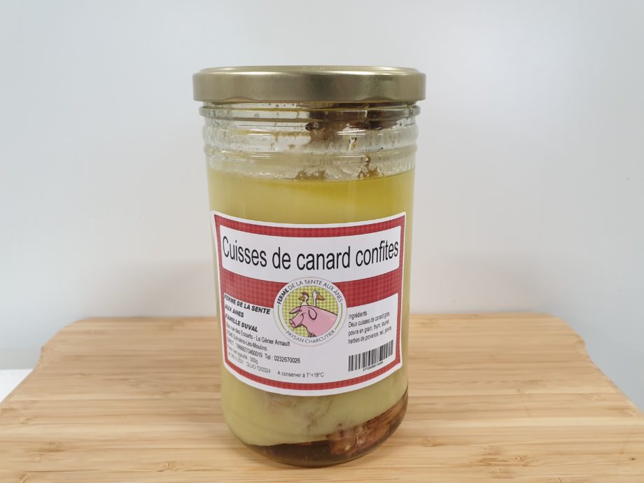 Cuisses de canard confites (2 parts, 500g)