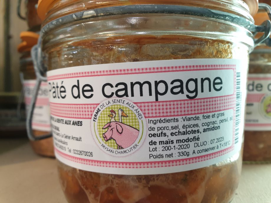 Pâté de campagne (90g et 180g)