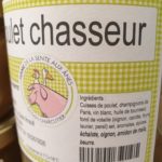 Poulet Chasseur (champignons, vin blanc) (2 parts)
