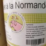 Poulet à la Normande (crème et camembert) (2 parts)