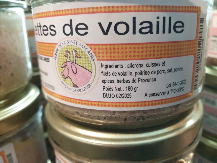 Rillettes de volaille (180g)