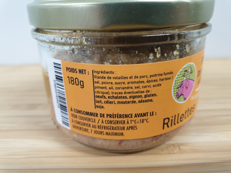 Rillettes de poulet rôti (180g)