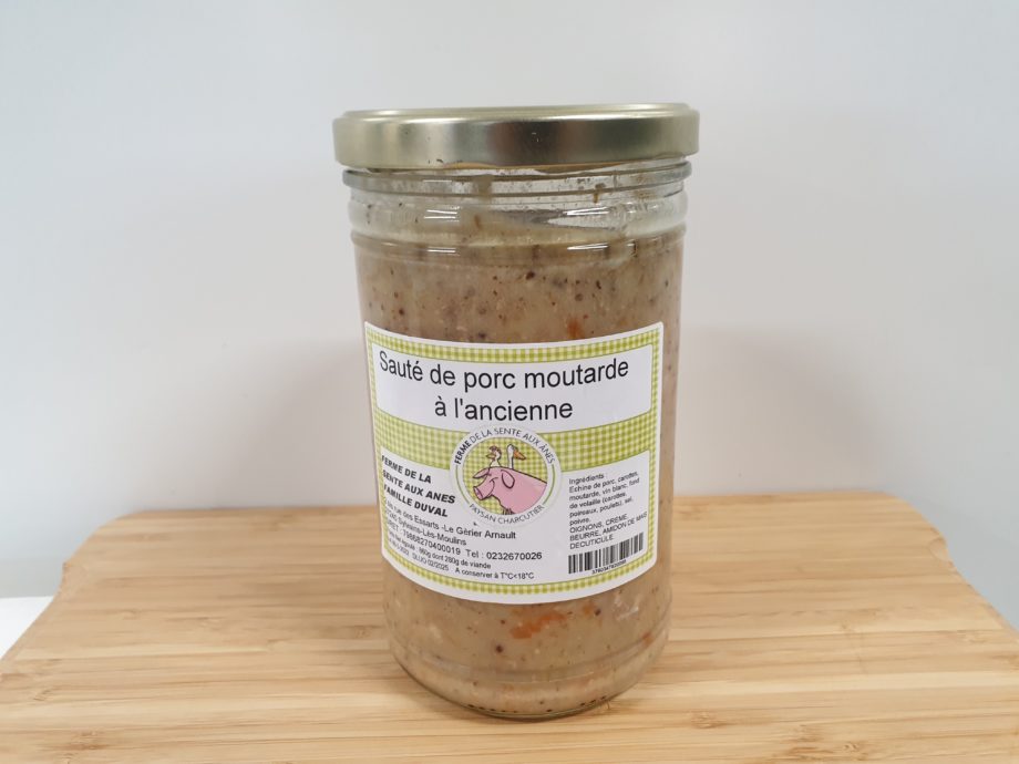 Sauté de porc à la moutarde à l'ancienne (2 parts)
