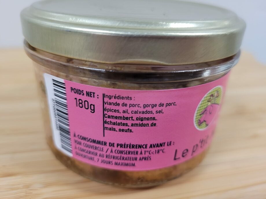 Le P'tit Normand (camembert et calvados) (180g)