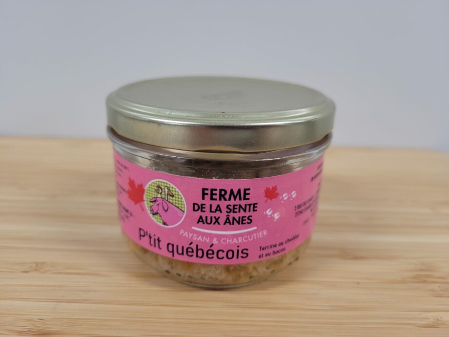 Le P'tit Québécois (bacon et cheddar) (180g)